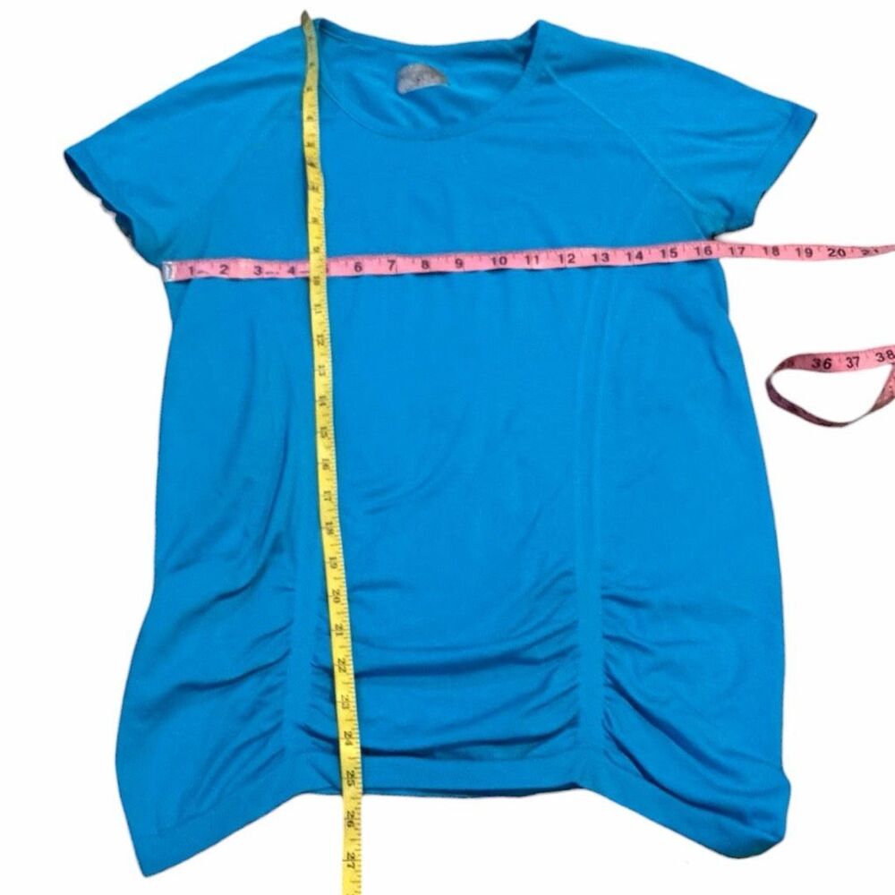 ATHLETA Fastest Track Tee Running Top Flash Blue Large Style #438563 - Picture 5 of 5